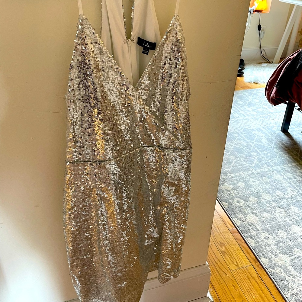 Lulus silver dress